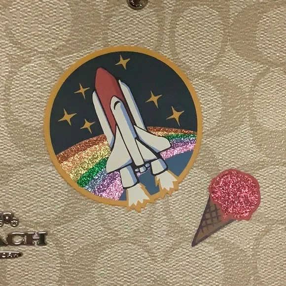 Coach mini Sierra satchel outer space graphic purse - Picture 2 of 12